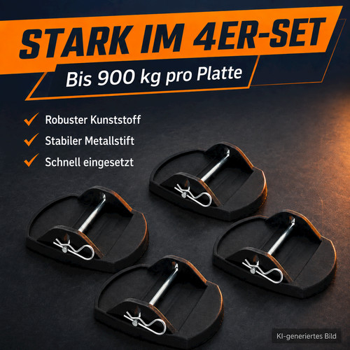 Stützplatten für - 4x,
