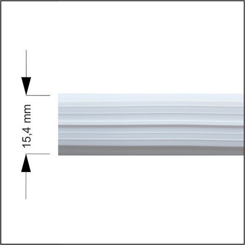 Muster weiß 4mm - weiß, 15,4mm